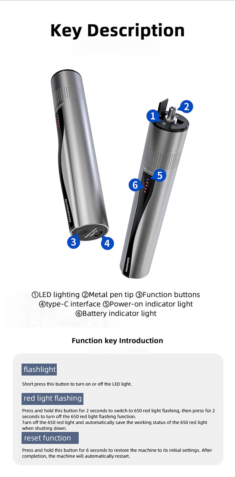 YW-KT-B5 Red Light Pen manufacture