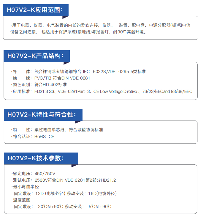 CE-Certified Electrical Installation and Connection Cables supplier