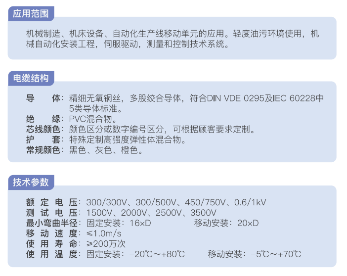 Flexible drag chain cable manufacture