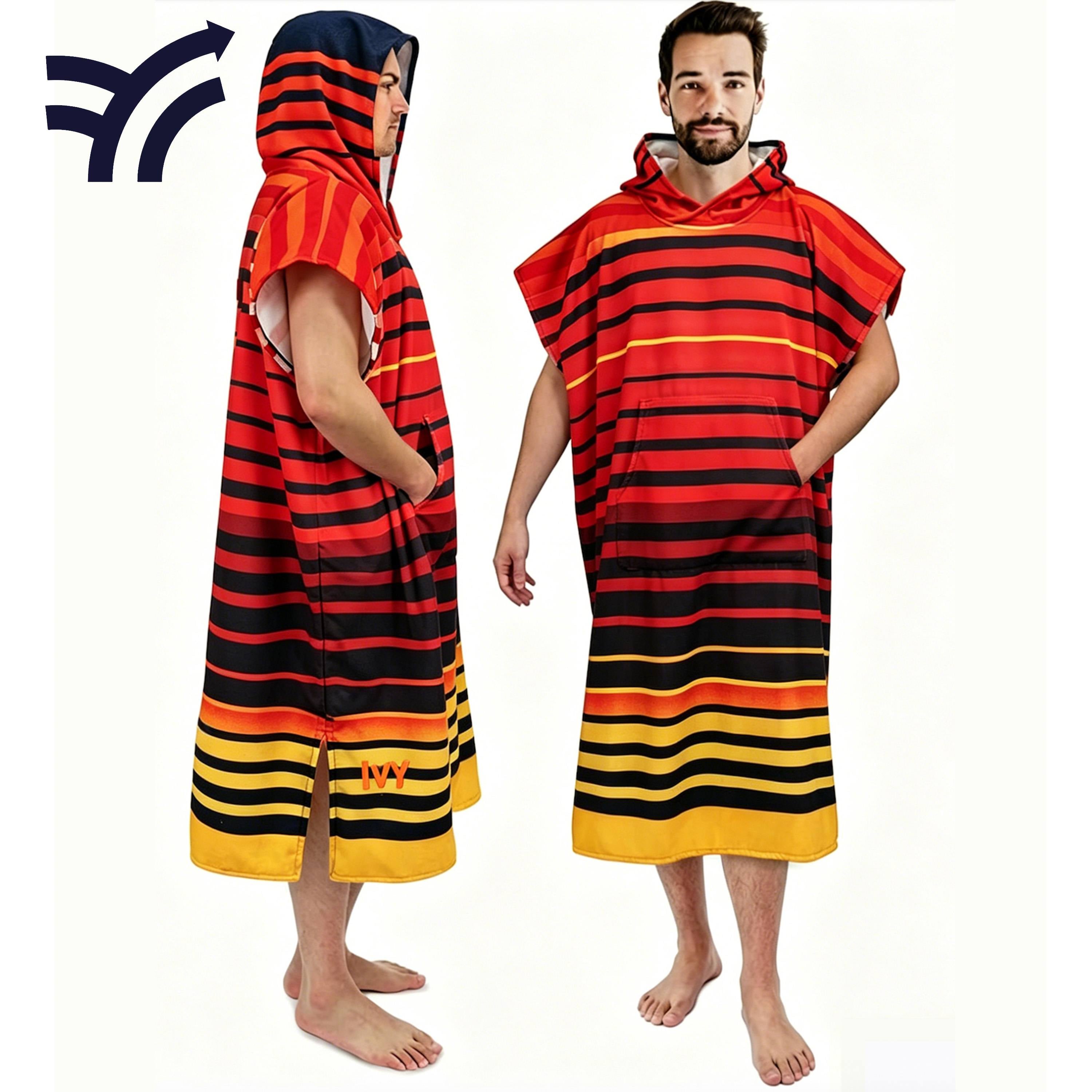 Microfiber beach poncho