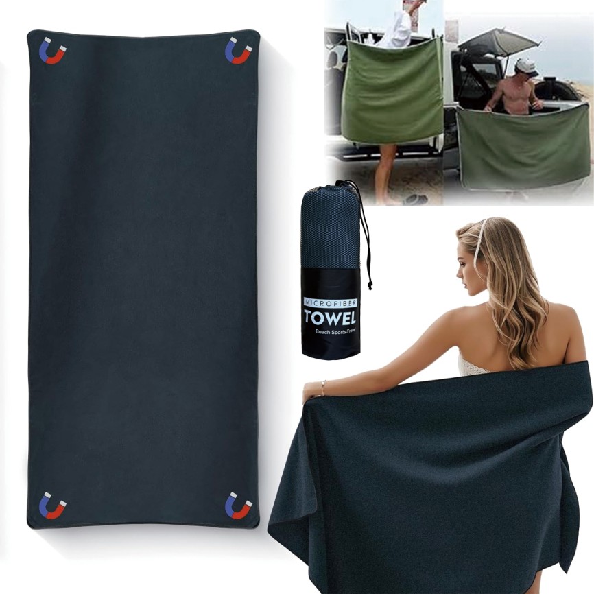 MagneTowel - המגבת החופשית מאבק יוקרתית עם פינות מגנטיות