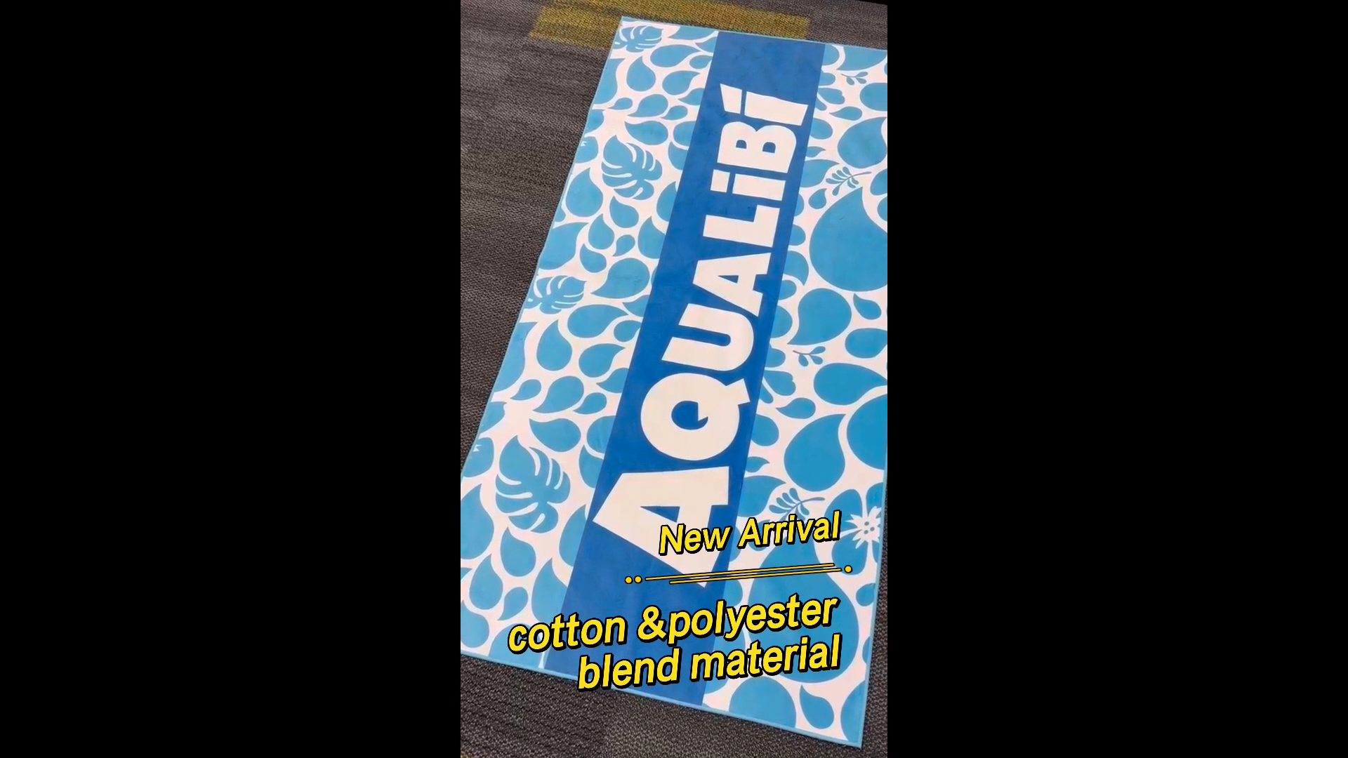 Mga towel sa beach na pinaghalong polyester-cotton