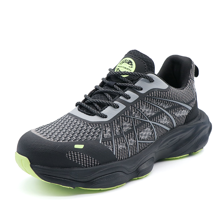 EM606-ER br Steel Toe Low Cut Work Sneakers
