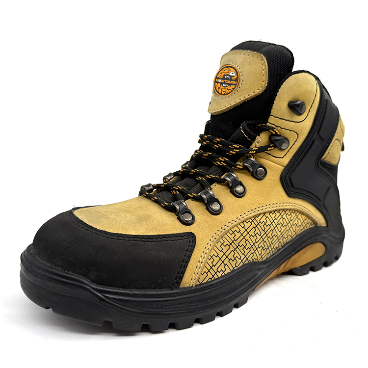EM109-PRSteel Toe Printed Leather Work Shoes