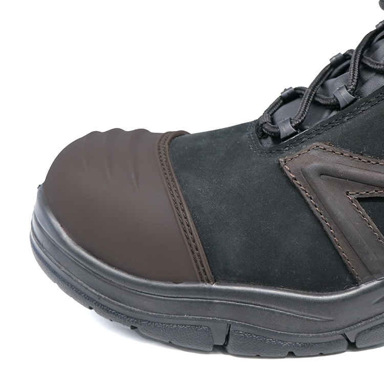 fiberglass toe crazy horse leather work boots-8