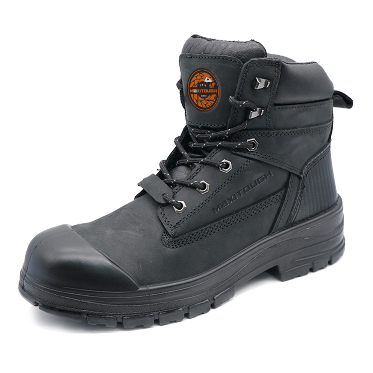 ESJ109-PPLace-up Black Safety Shoes