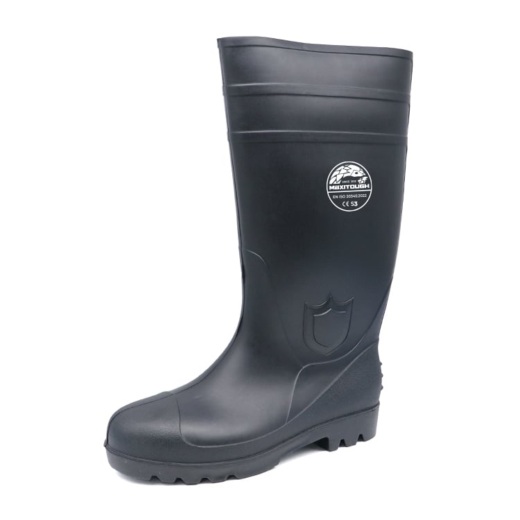 ESJ003-PVPVC Rain Boots Black