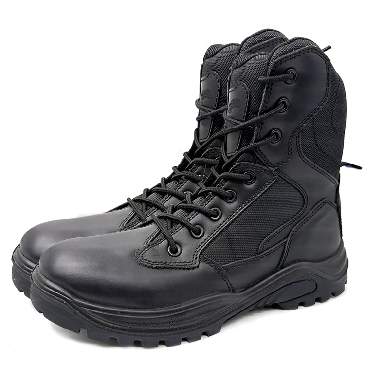 EM382-PR br Steel Toe Leather And Mesh Boots