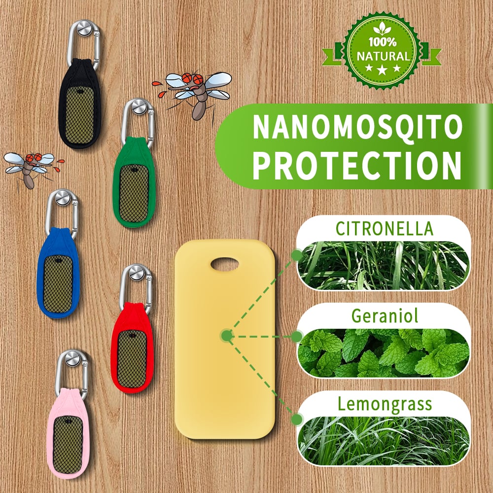 Neoprene mosquito repellent clip 