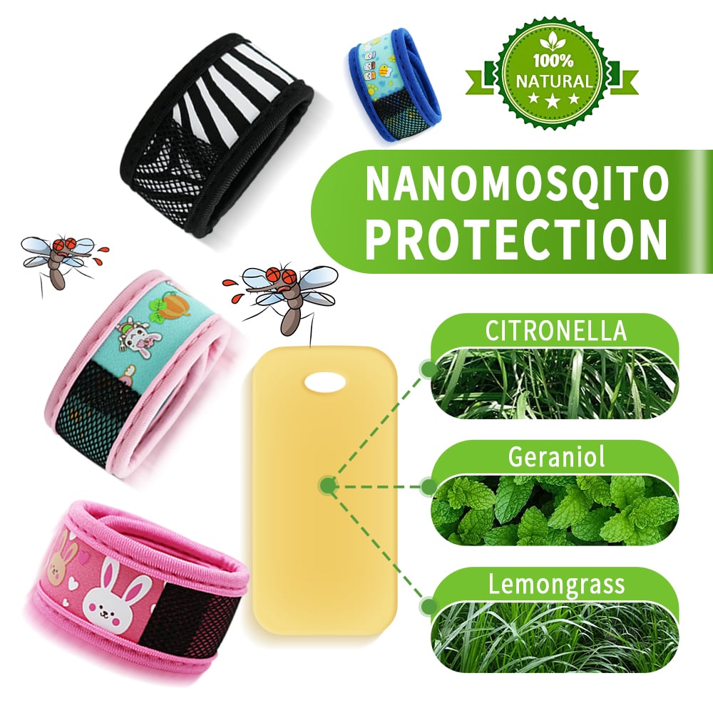 Neoprene mosquito insect repellent wrist band 