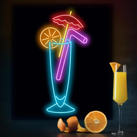 Drink Neon Sign – Vibrant LED Light for Bars, Shops & Restaurants