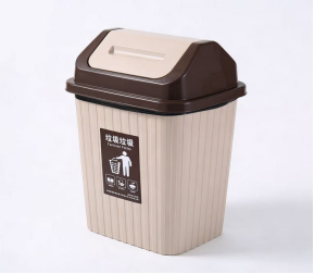  Blow-Molded Trash Can (Ultra-Light, Durable, Easy to Clean)