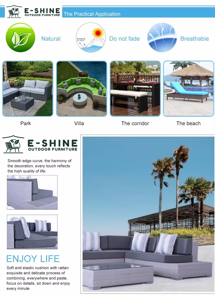 product leisure life outdoor garden wicker rattan furniture dining table set 7 chairs-5