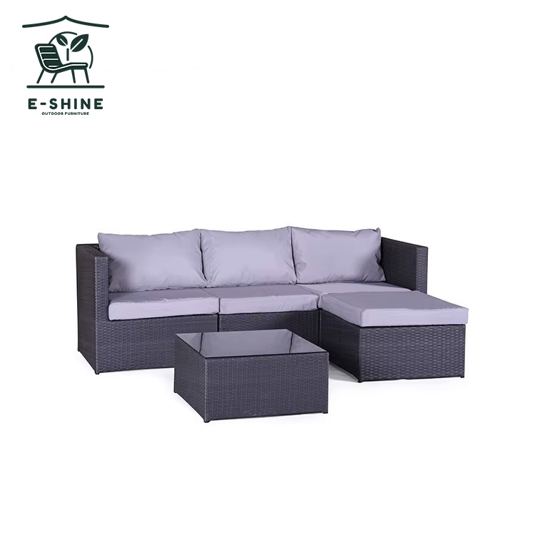 product modern design leisure life garden sofa set outdoor wicker furniture for beach or hotel fabric rattan set-0
