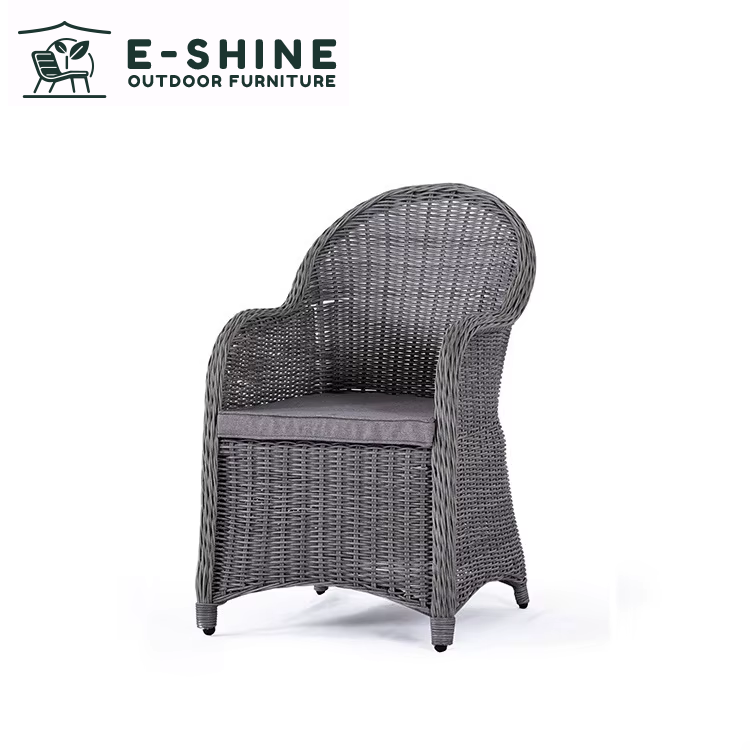 wicker with wood plastic teak metal pe rope for courtyard apartment dining room furniture-2