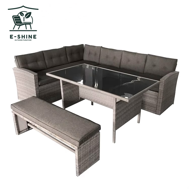product modern outdoor rattan furniture restaurant furniture table dining tables set round extendable dining table-0