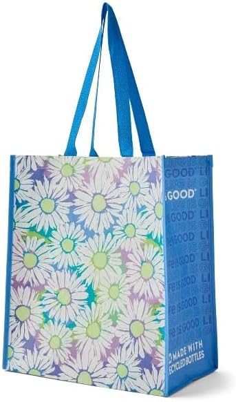 Custom TRPET Laminated Bags – Reusable rPET Shopping Bags Made from Recycled Plastic Bottles with Webbing Handles
