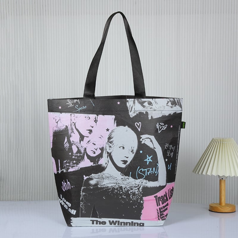 Recyclable Laminated RPET Eco Gift Bags – Custom RPET Laminated Bags for Apparel, Shopping & Promotional Packaging, 54×38×18 cm

