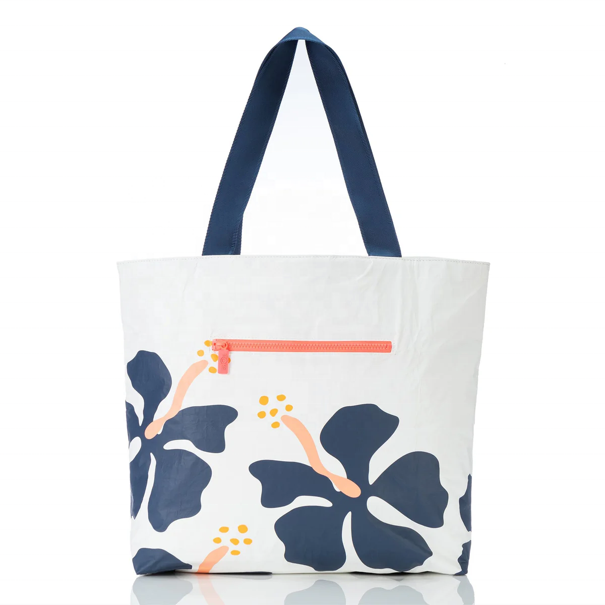 Custom Printed Floral Tyvek Bags – Lightweight Waterproof Tote Bags with Logo Patch for Fashion, Beach, Travel and Retail Packaging
