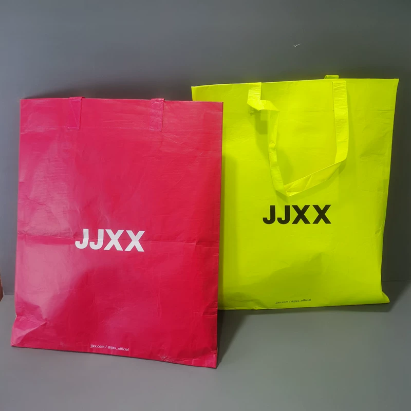 Custom Logo RPET Laminated Bags – Colorful Water-Resistant Reusable Shopping Bags for Retail, Gifts, Events & Brand Promotion
