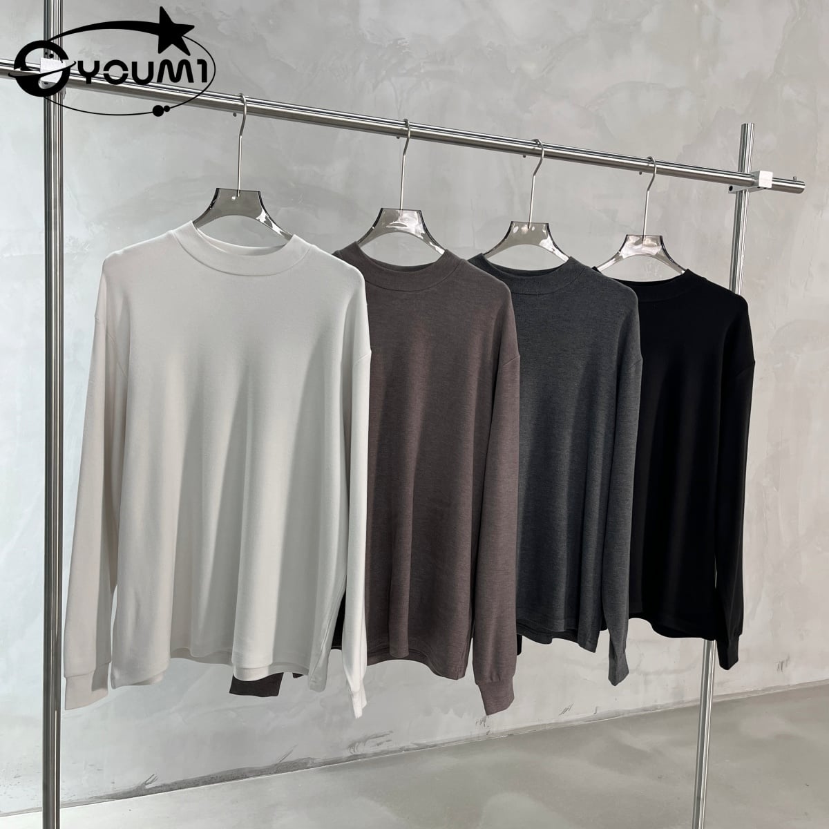 Youmi Custom Long Sleeve Breathable Wrinkle Resistant Loose Fit Shirt