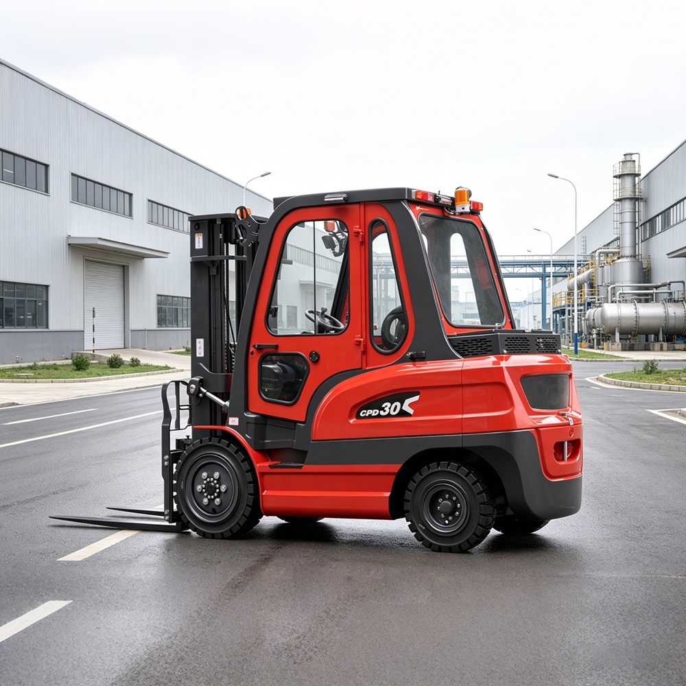 Vilka säkerhetsfunktioner är viktigast på en elektrisk gaffeltruck?
