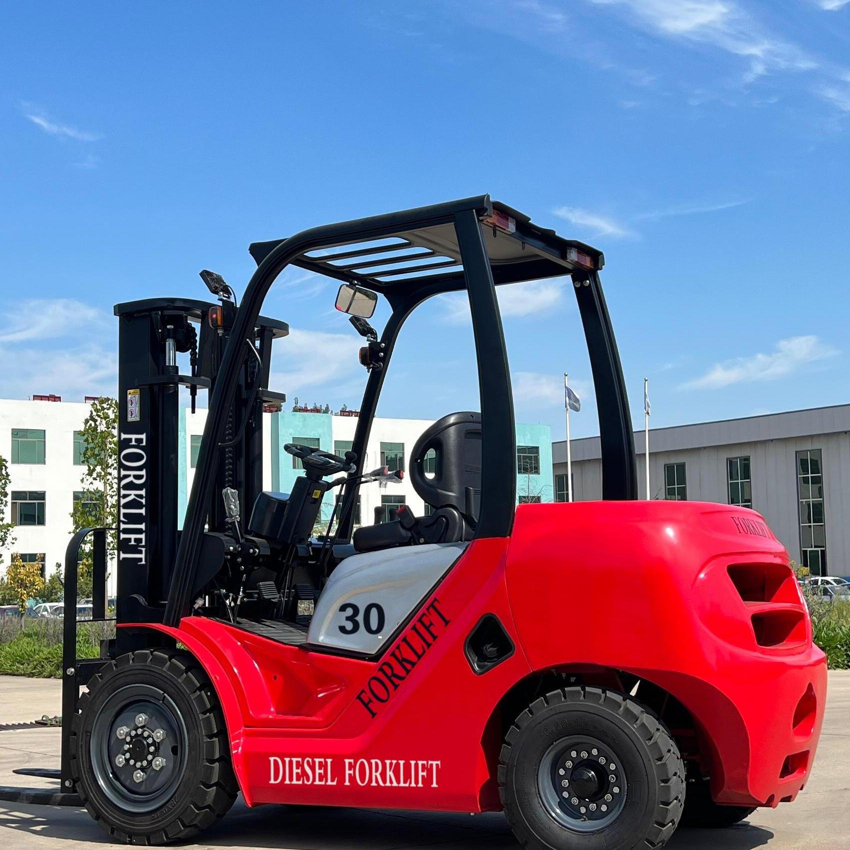 Catarg container Colt cu 3 secțiuni, înălțime de lucru 3-6 m, stivuitor diesel de 3 tone