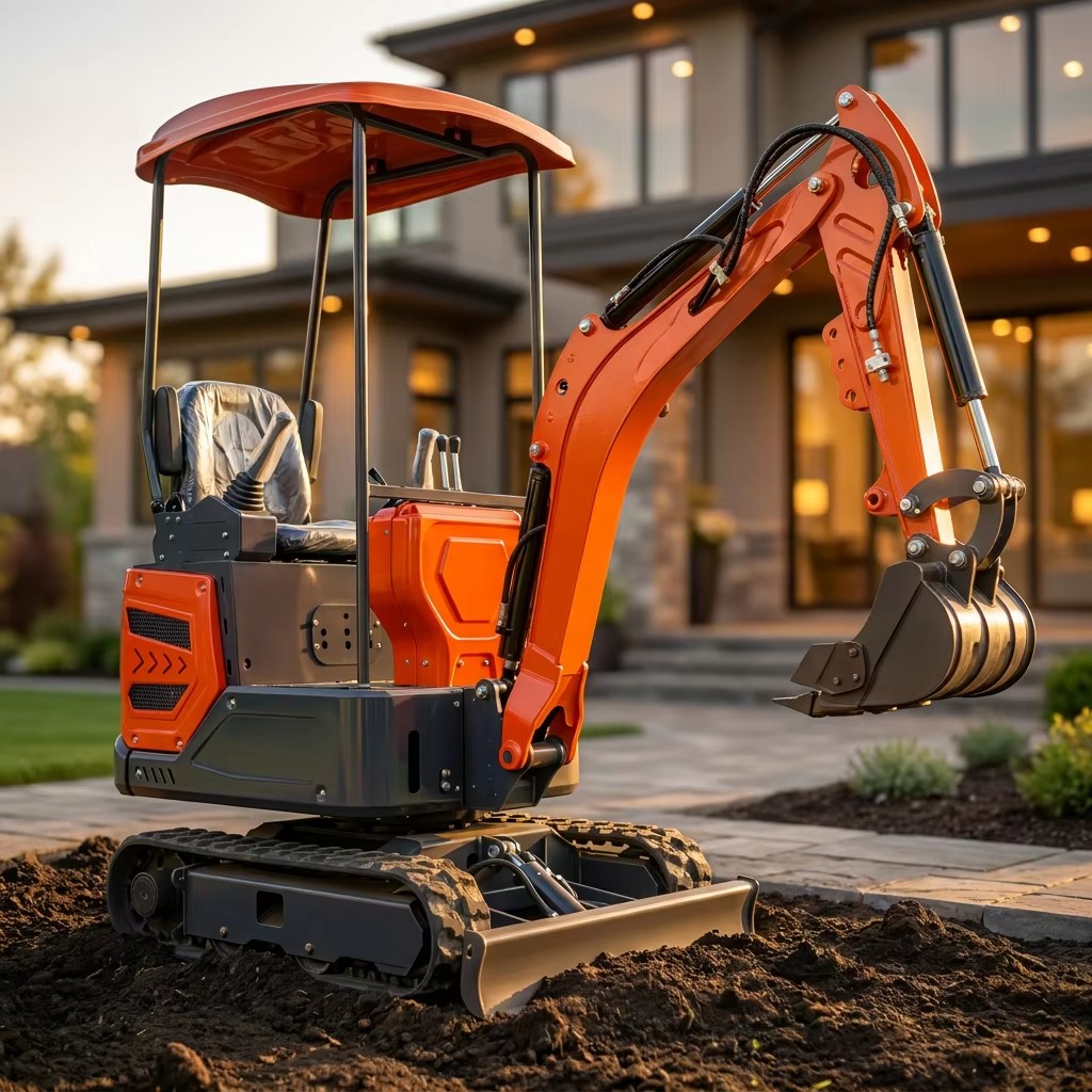 Excavator mini Colt 13, model pentru grădină, excavator mic