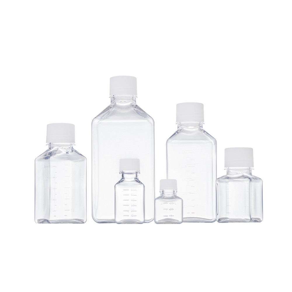 30mL 60mL 125mL 500mL 1000mL PET PETG Square Media Bottles