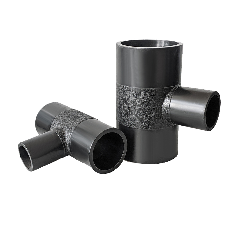 Plastic Pipe Fitting Tee HDPE Pipe Fittings Reducing Tee PE Butt Fusion Weld Tee for Water Supply