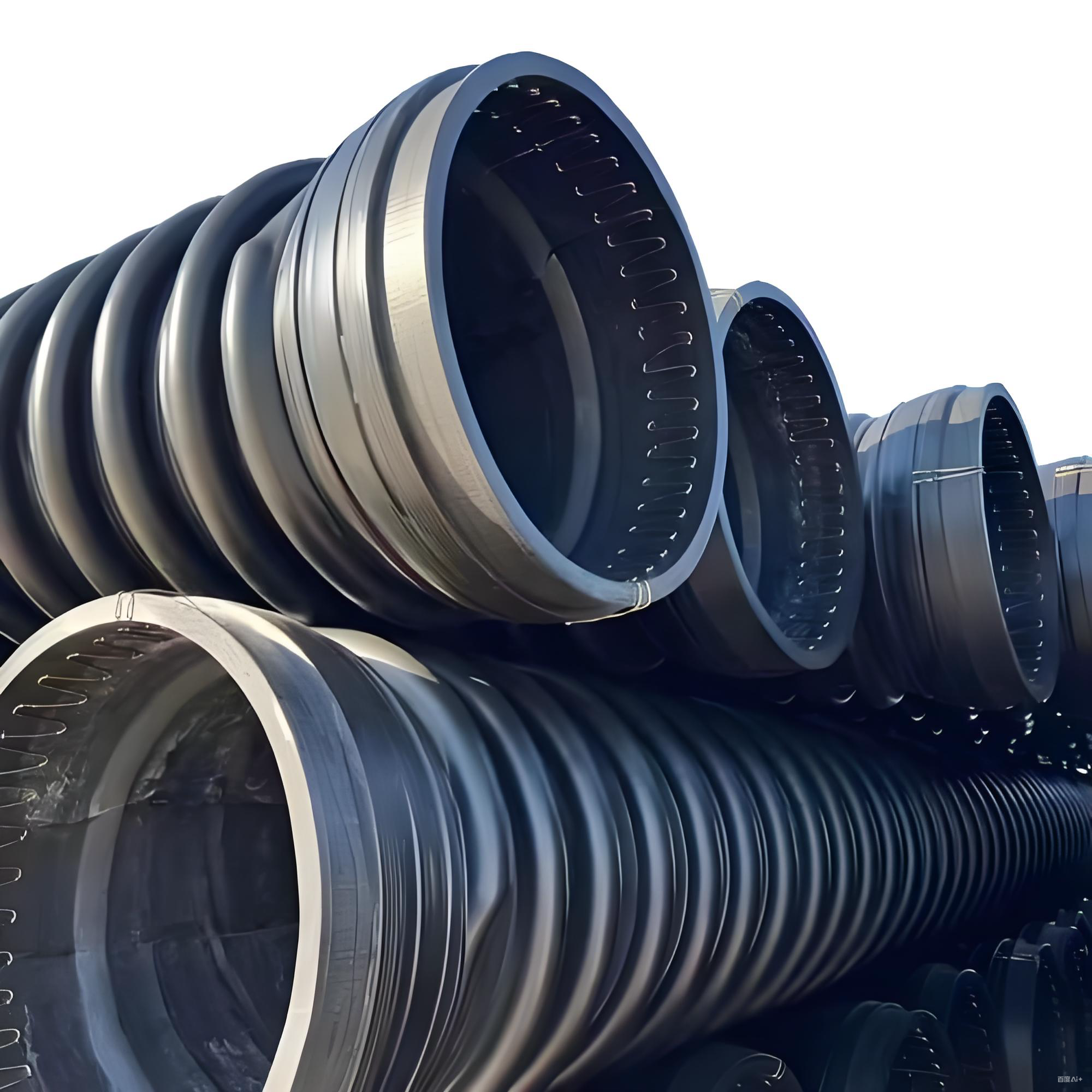 New Product Corrugated HDPE Krah Pipe Sn10/12.5 Plastic HDPE Carat Pipes