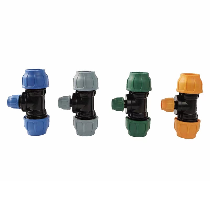 PP Compression Fittings Reducing Tee HDPE Fittings