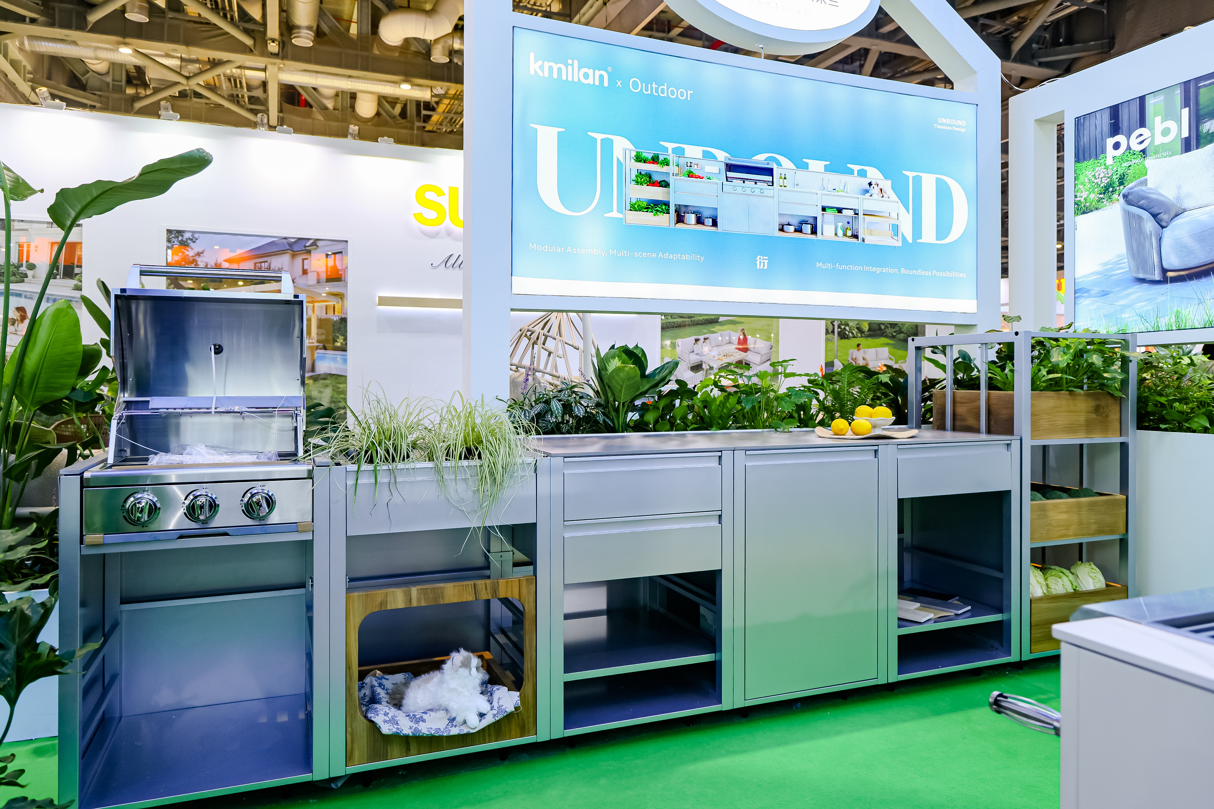 Xiaozhu Unveils New Modular Outdoor Kitchen at Shanghai Furniture Fair