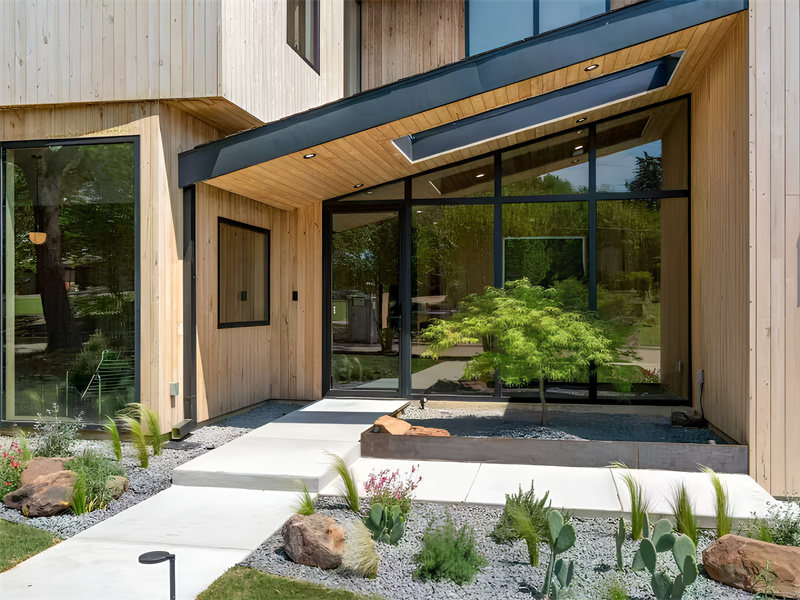 Modern Residential Landscape Design with Thermowood Cladding | USA