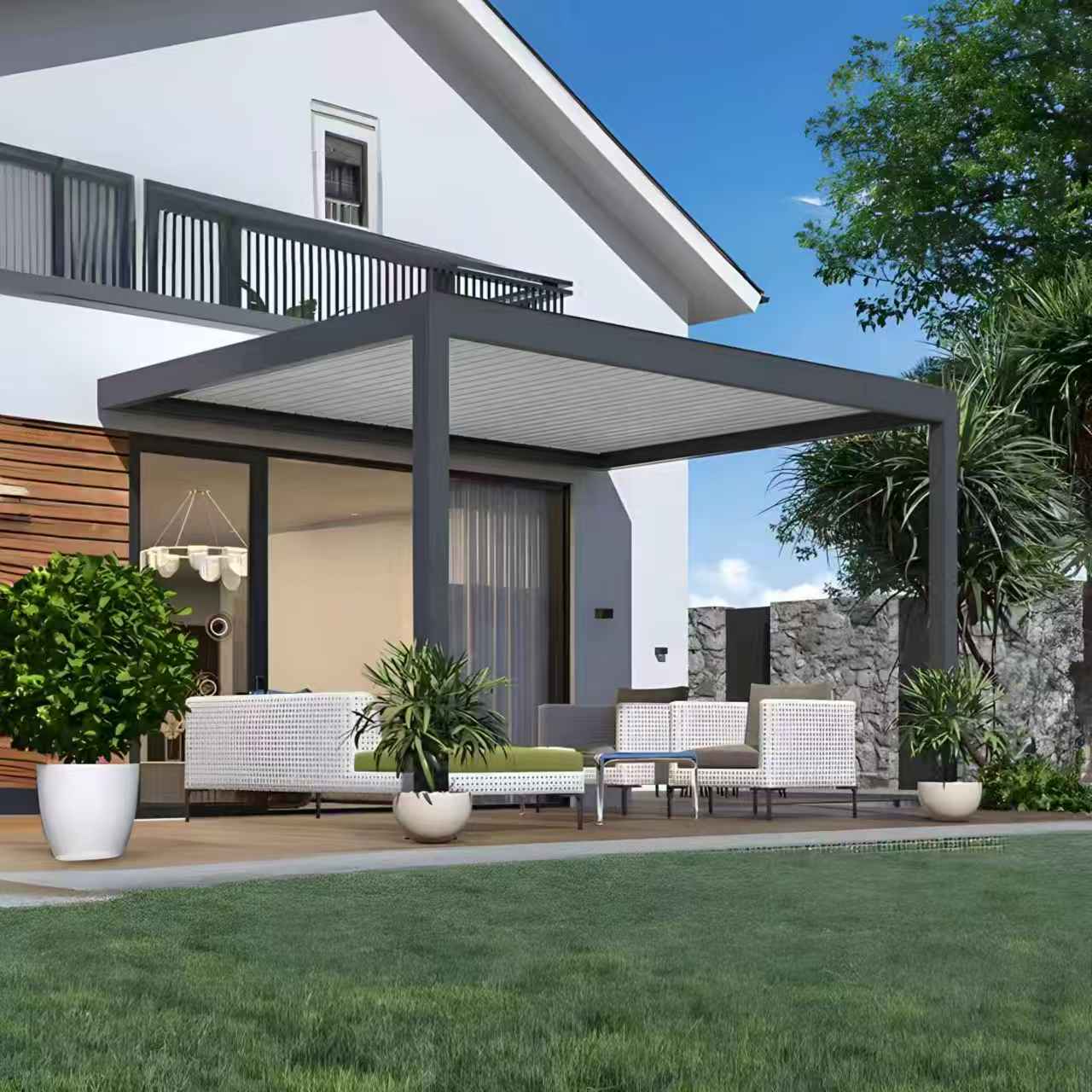 Applications of Aluminum Covered Pergolas in Residential and Business Settings