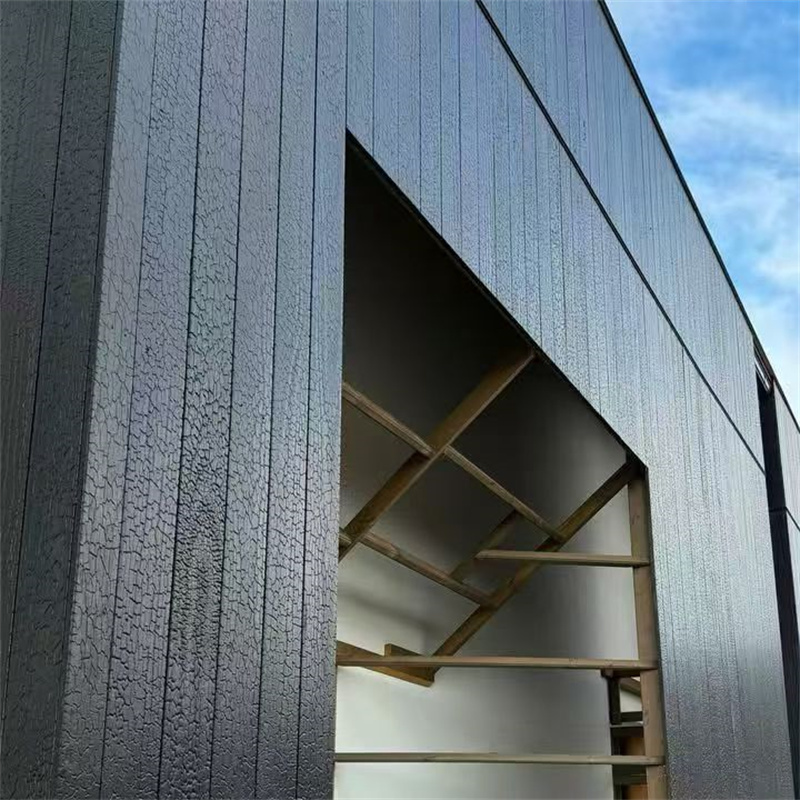 Premium Carbonized & Charred Embossed Pine Cladding: Shou Sugi Ban Aesthetics, Modern Engineering