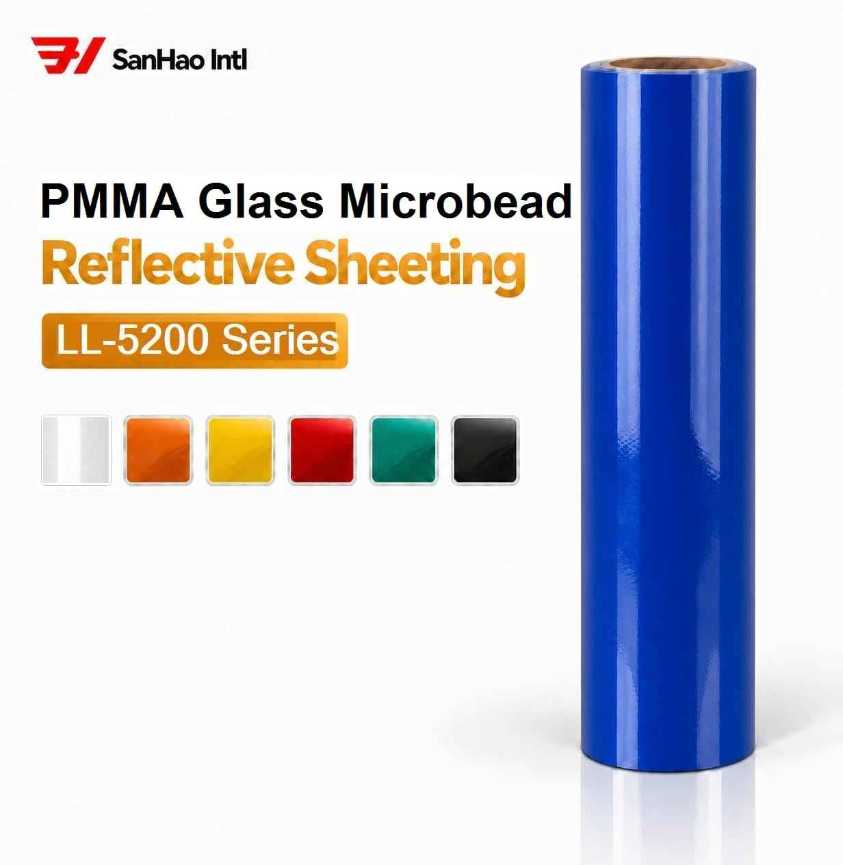 LL5200 Commercial-grade Glass Microbead Prismatic Reflective Film
