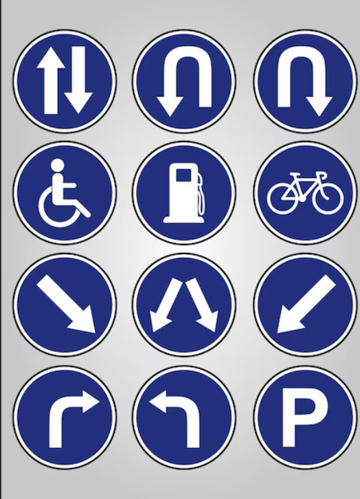 High-Quality Blue Traffic Signs for Enhanced Road Safety