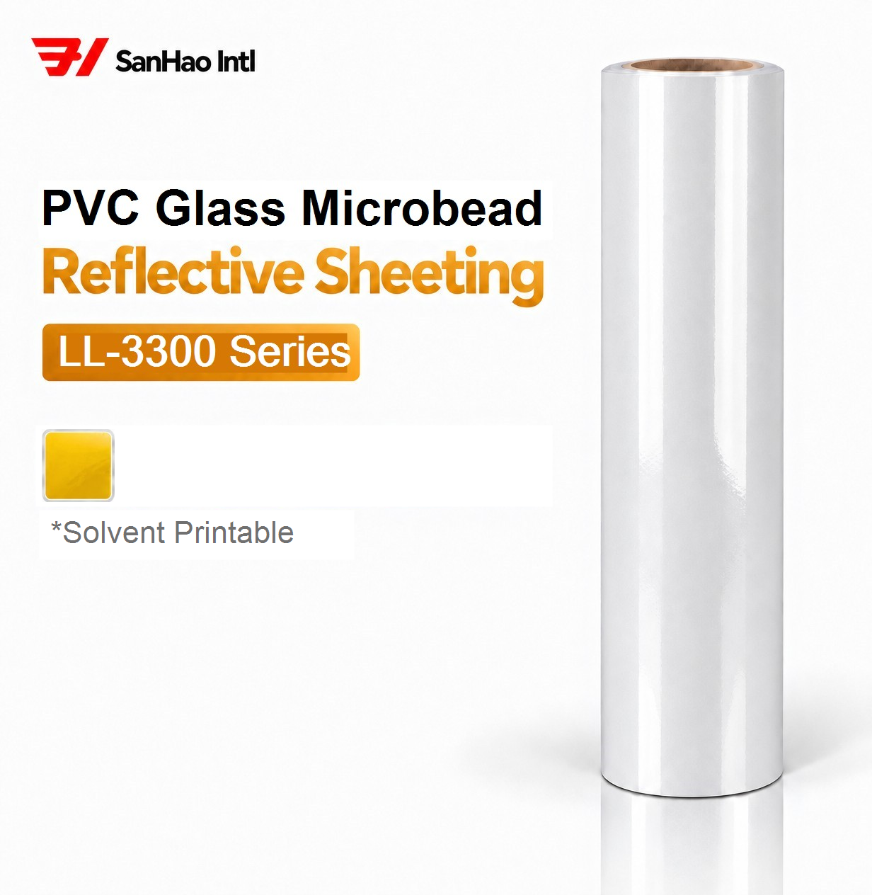 LL3300 Advertisement-grade Glass Microbead Prismatic Reflective Film