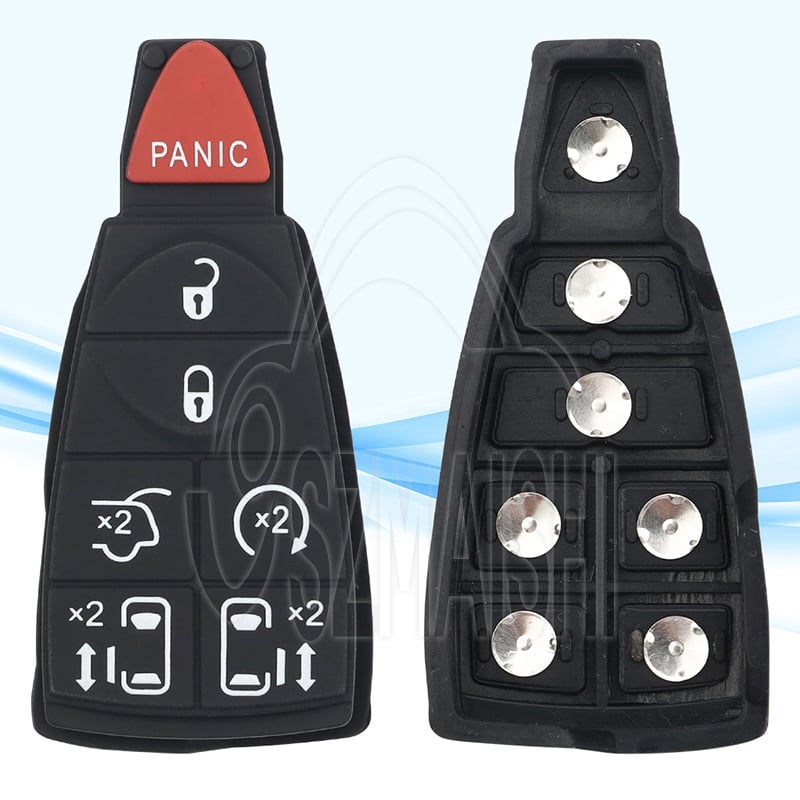 For 2008-2019 Chrysler Dodge Jeep Fobik Key Silicone Rubber Pad IYZ-C01C M3N5WY783X Aftermarket