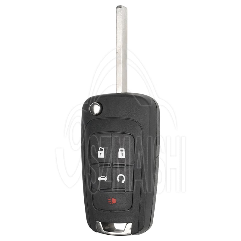 For 2010-2017 GM Chevrolet Buick 5Button Flip Key OHT05918179 5927058 HU100 PEPS Aftermarket