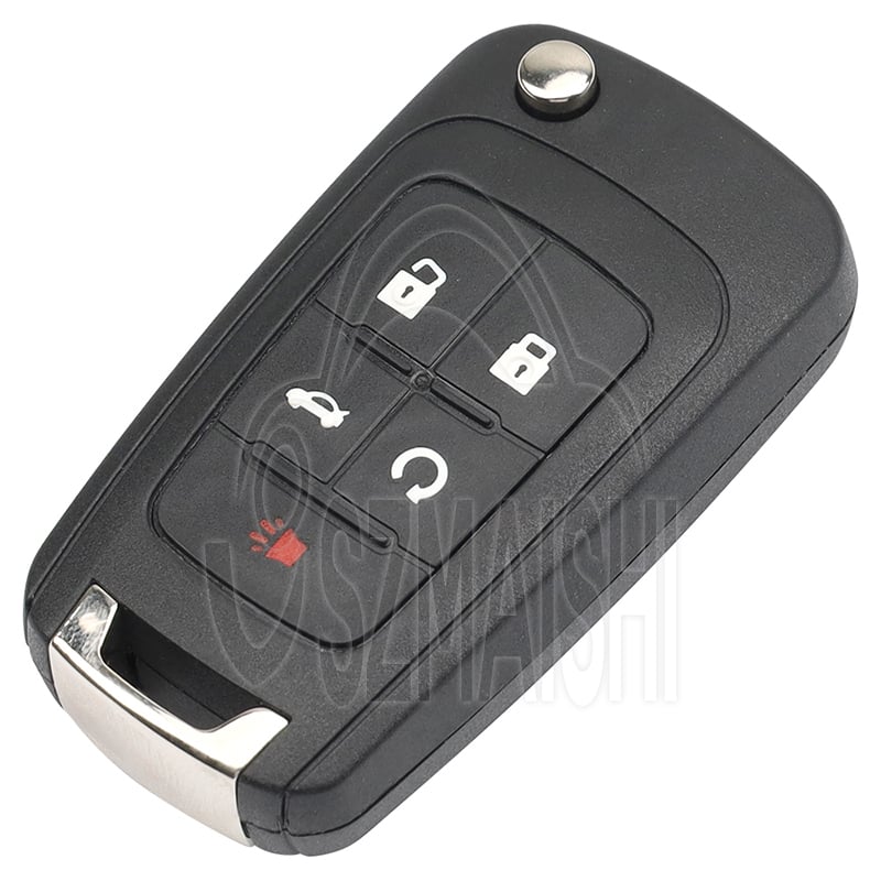 For 2010-2017 GM Chevrolet Buick 5Button Flip Key OHT05918179 5927058 HU100 PEPS Aftermarket