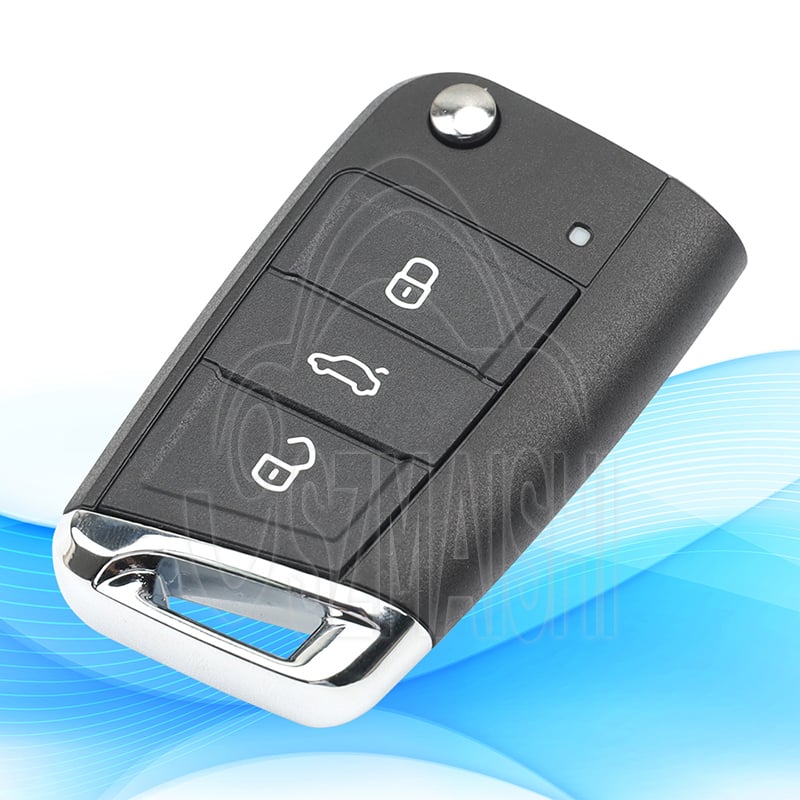 For VW MQB 3-Button 433MHz Keyless Go Smart Key HU66 Blade Aftermarket Replacement