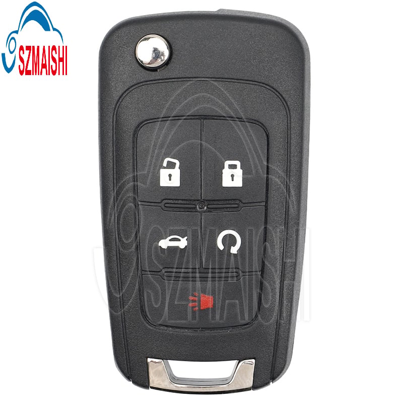 For 2010-2017 GM Chevrolet Buick 5Button Flip Key OHT05918179 5927058 HU100 PEPS Aftermarket