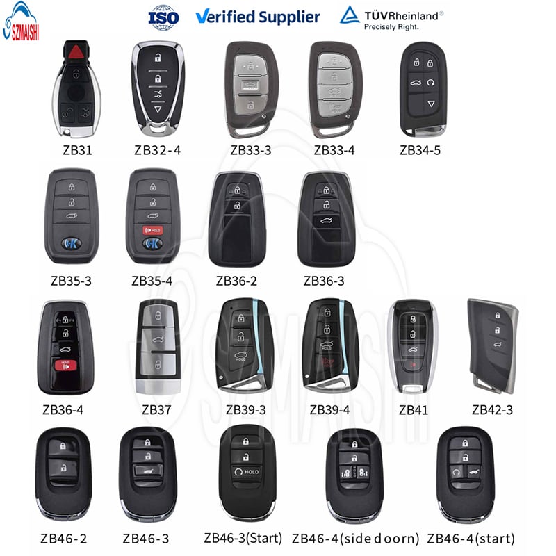 KEYDIY KD Smart Key ZB Series Multi-Button  Universal Remotes Key for KD-X2 MAX X4 Programmer