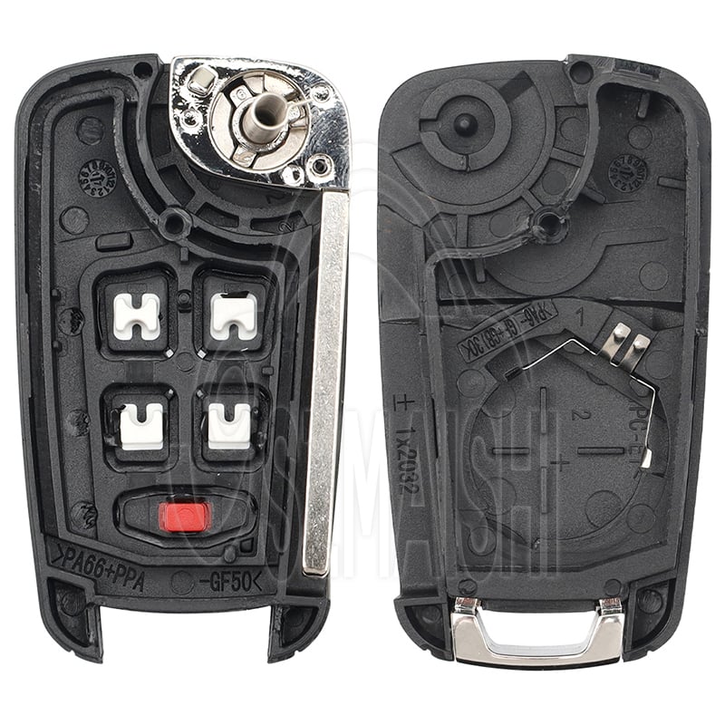 For 2010-2017 GM Chevrolet Buick 5Button Flip Key OHT05918179 5927058 HU100 PEPS Aftermarket