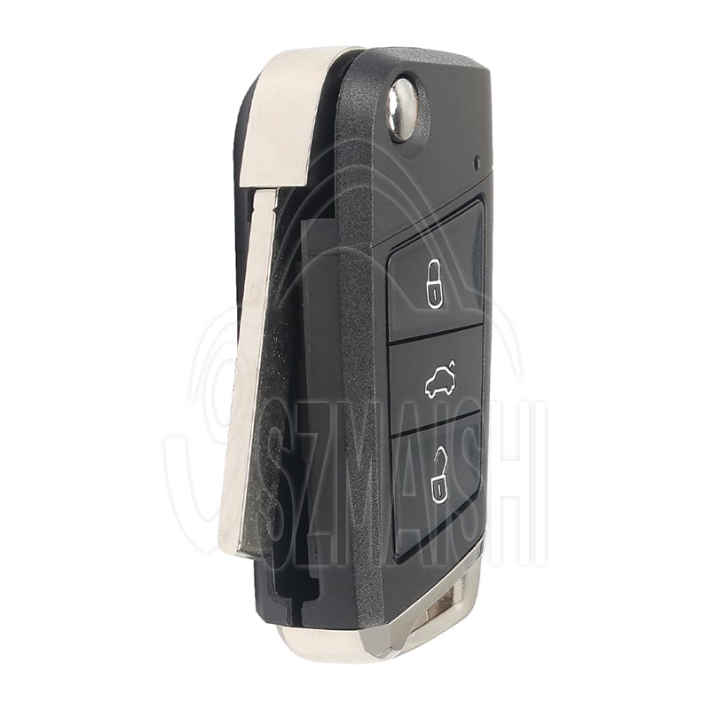 For VW MQB 3-Button 433MHz Keyless Go Smart Key HU66 Blade Aftermarket Replacement