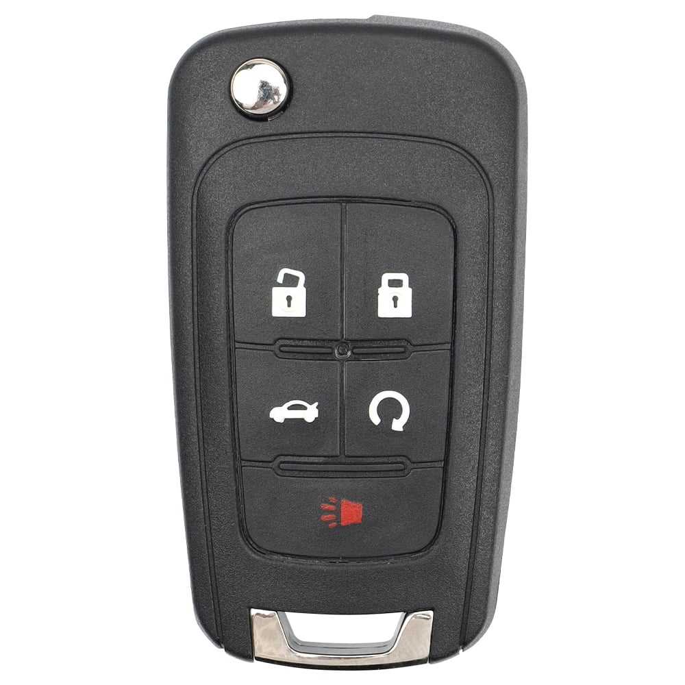 For 2010-2019 GM Chevrolet Buick / Unkeyless  Remote Flip Car Key / 5Buttons 315MHZ / PN 5924369 / FCC ID OHT01060512 (AFTERMARKET)