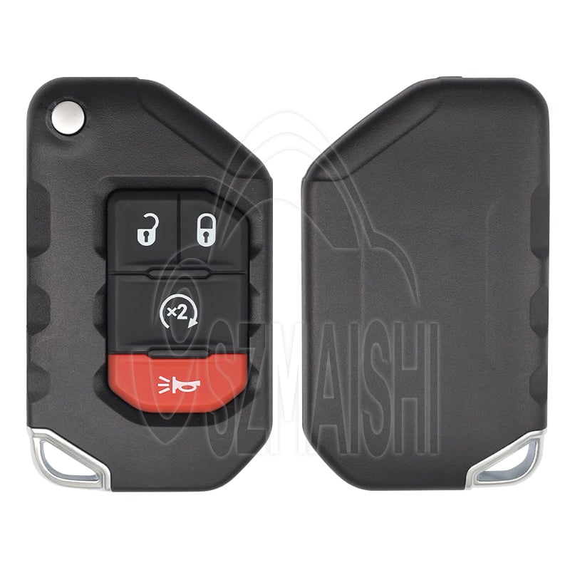 For 2018-2024 Jeep Wrangler Gladiator 4-Button Smart Flip Key 68416784AA OHT1130261 SIP22 Aftermarket
