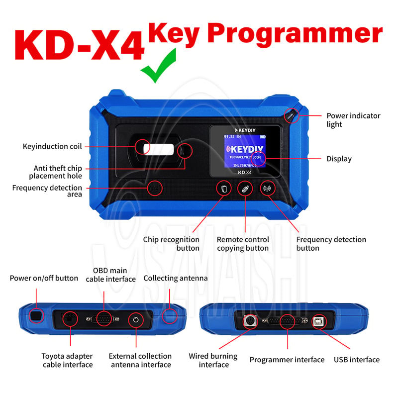 KEYDIY KDX4 KD-X4 Universal Key Programmer Professional Locksmith Tool for Chip & Remote
